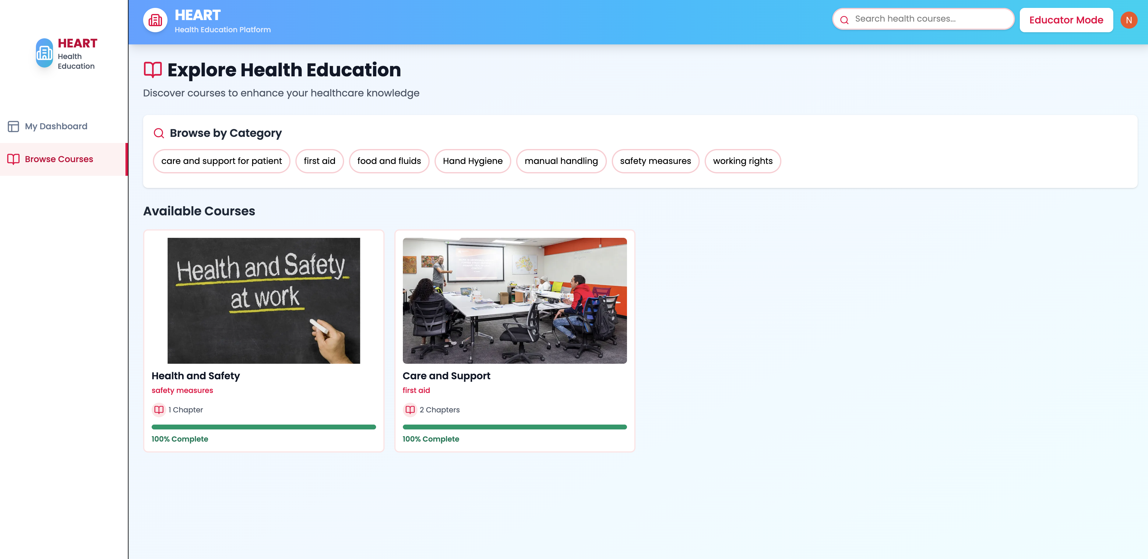 HEART Learning Management System